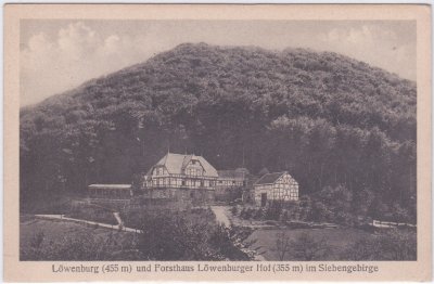 53604 Löwenburg bei Bad Honnef, Forsthaus, ca. 1925 