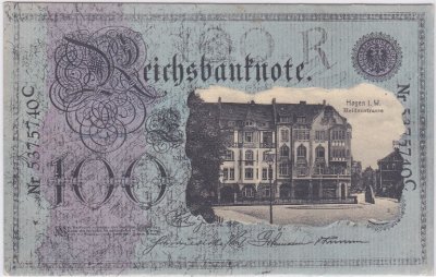 58095 Hagen in Westfalen, Heidenstrasse, ca. 1905 