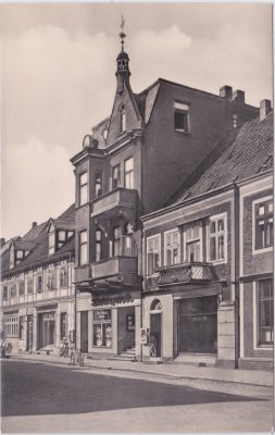 19303 Dömitz (Mecklenburg), Straßenansicht, ca. 1955 