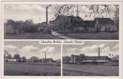 76744 Wörth am Rhein-Schaidt, Schaidter Mühle, ca. 1940  