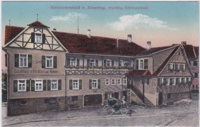 72226 Simmersfeld bei Altensteig, Gasthaus, ca. 1910 