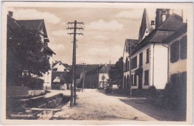 78467 Wollmatingen (Konstanz), Straßenansicht, ca. 1930