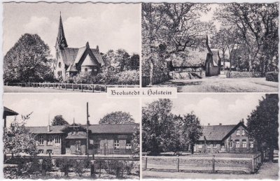 24616 Brokstedt in Holstein, u.a. Bahnhof, ca. 1960 