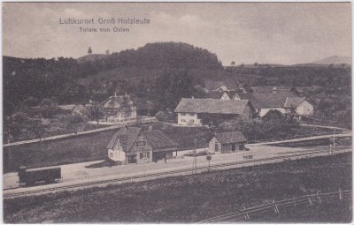 88316 Großholzleute (Isny im Allgäu), Bahnhof, ca. 1925 