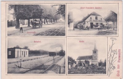 14621 Perwenitz (Schönwalde-Glien), Bahnhof, ca. 1910 