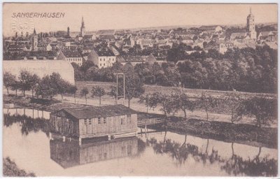 06526 Sangerhausen, Ortsansicht, ca. 1915 