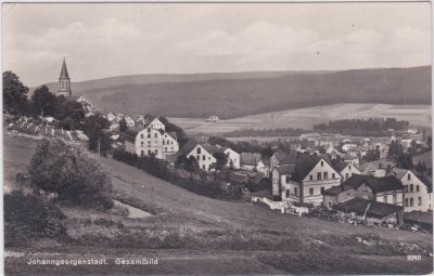 08349 Johanngeorgenstadt, Gesamtbild, ca. 1930 