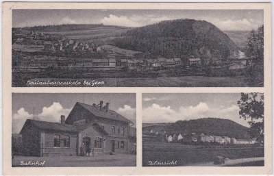 07551 Neutaubenpreskeln, Liebschwitz (Gera), Bahnhof, ca. 1940 