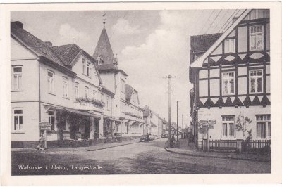 29664 Walsrode in Hannover, Langestraße, ca. 1940 