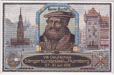 90403 Nürnberg, 8. Deutsches Sängerbundesfest 1912