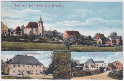 01768 Johnsbach (Glashütte), u.a. Gasthof, ca. 1915 