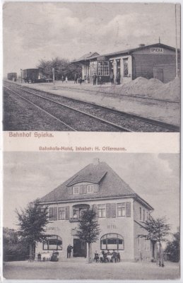 27637 Spieka (Nordholz), u.a. Bahnhof, ca. 1915 