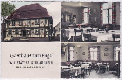 77731 Willstätt, Gasthaus zum Engel, ca. 1960 