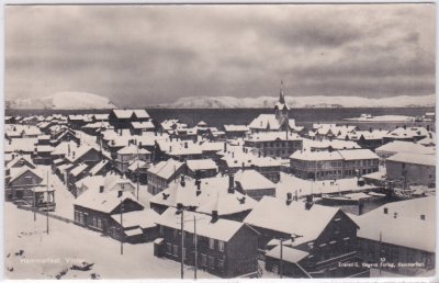 Hammerfest, Finnmark, Ortsansicht im Winter, ca. 1930 