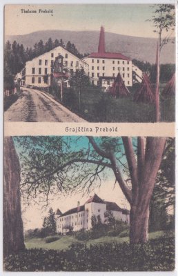 Grajscina Prebold (Pragwald), Gebäudeansichten, ca. 1915 