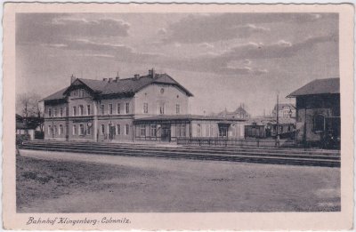 01774 Klingenberg, Bahnhof Klingenberg-Colmnitz, ca. 1935 