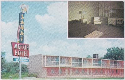 Dallas (Texas), Lanai Motor Hotel, Harry Hines Boulevard, ca. 1955 