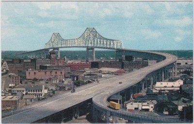 New Orleans (Louisiana), The Greater New Orleans Bridge, ca. 1955 