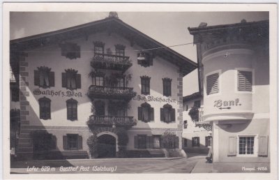 Lofer (Pinzgau), Gasthof Post, ca. 1935 