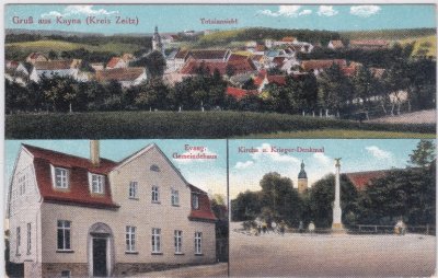 06724 Kayna (Kreis Zeitz), u.a. Gemeindehaus, ca. 1915 