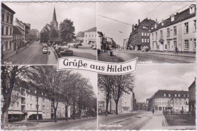 40721 Hilden, u.a. Oberstadt, Richratherstraße, ca. 1955 