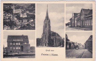 49832 Freren in Hann., u.a. Schule, ca. 1955 