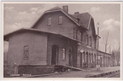49824 Laar (Grafschaft Bentheim), Bahnhof Laarwald, ca. 1940 
