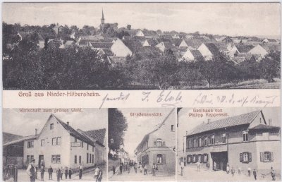 55437 Nieder-Hilbersheim (Gau-Algesheim), ca. 1915 