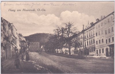 Haag am Hausruck, Straßenansicht, ca. 1925 