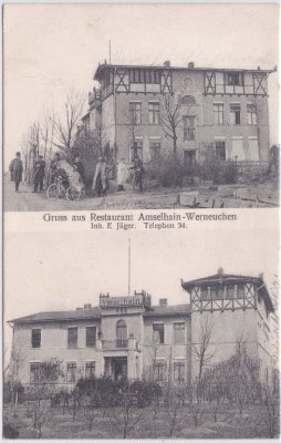 16356 Werneuchen, Restaurant Amselhain, ca. 1910 