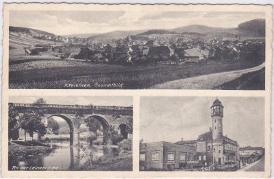 37547 Kreiensen, u.a. Leinebrücke, ca. 1935 