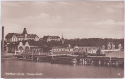 24944 Flensburg-Mürwik, Torpedo-Schule, ca. 1930 