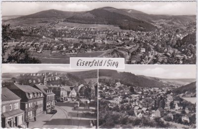 57080 Eiserfeld/Sieg (Siegen), u.a. Straßenansicht, ca. 1960 