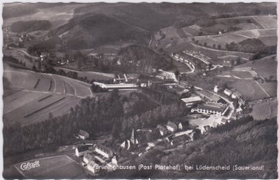 58513 Brüninghausen (Lüdenscheid), Luftaufnahme, ca. 1965 