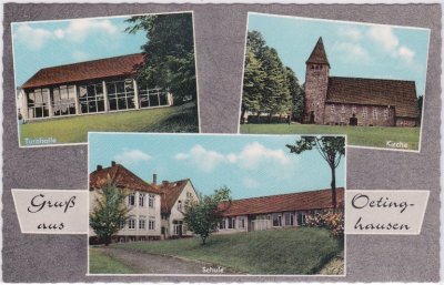 32120 Oetinghausen (Hiddenhausen), u.a. Schule, ca. 1965 