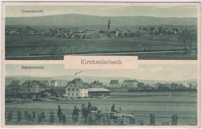 95469 Kirchenlaibach (Speichersdorf), u.a. Gesamtansicht, ca. 1925