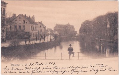 48151 Münster (Westfalen), Wehrstrasse, ca. 1900 