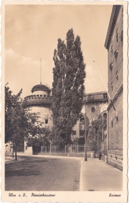 89073 Ulm an der Donau, Pionierkaserne (Friedrichsau), ca. 1935 