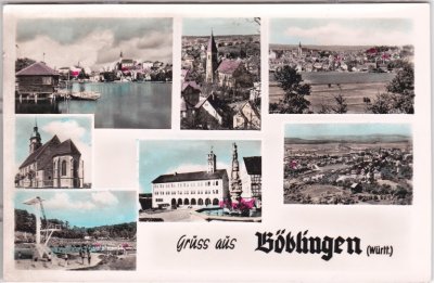 71032 Böblingen (Württemberg), u.a. Freibad, ca. 1960