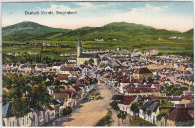 Deutschkreutz (Burgenland), Ortsansicht, ca. 1925 