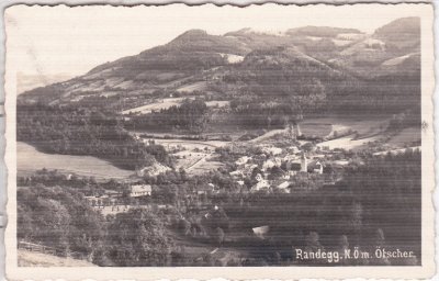 Randegg (Niederösterreich), Ortsansicht, ca. 1930 