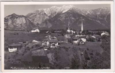Mutters in Tirol, Ortsansicht, ca. 1935