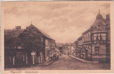 Wigstadtl (Vitkov), Bahnhofstrasse, ca. 1925 