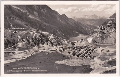 Lager Moserboden bei Kaprun, ca. 1940 