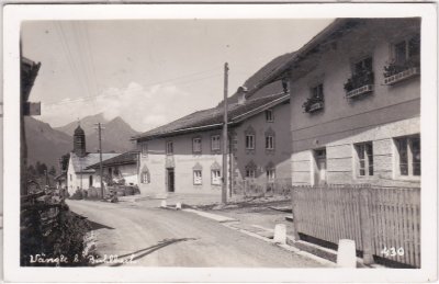 Wengle bei Bichlbach (Tirol), Straßenansicht, ca. 1940 