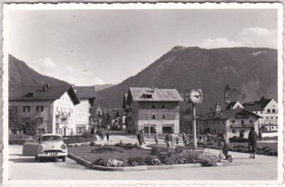 Wörgl in Tirol, Blick vom Bahnhof, ca. 1955 