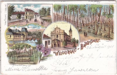 Hadersdorf-Weidlingau (Wien-Penzing), Farblitho, ca. 1900  