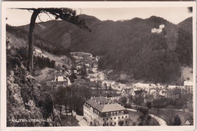 Gutenstein (Niederösterreich), Ortsansicht, ca. 1925 