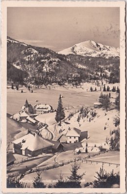 Flattnitz (Gemeinde Glödnitz), Winterlandschaft ca. 1930 