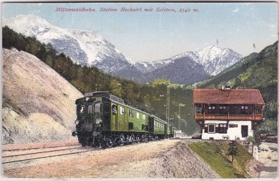 Hochzirl (Zirl), Bahnhof, Mittenwaldbahn, ca. 1920 